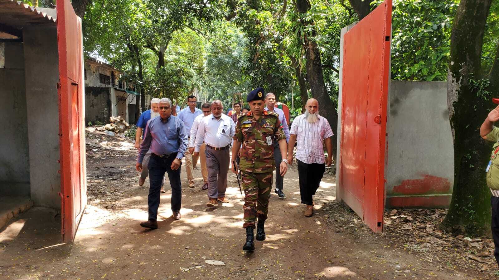 পিপিপি প্রকল্পের অগ্রগতি তরান্বিত করার লক্ষে বিটিএমসি’র চেয়ারম্যান ব্রিগেডিয়ার জেনারেল জিয়াউল হক ২০/৮/২০২৩খ্রিঃ তারিখে ডেমরাস্থ আহমেদ বাওয়ানি টেক্সটাইল মিল সারেজমিনে পরিদর্শন।