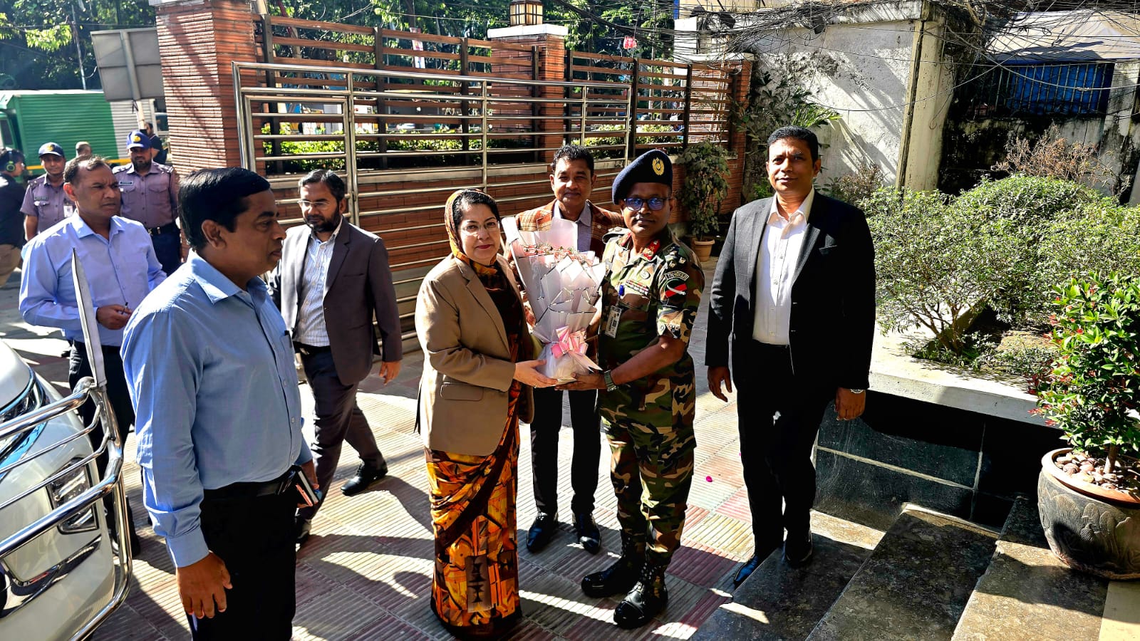 সচিব, বস্ত্র ও পাট মন্ত্রণালয় মহোদয়ের বিটিএমসি পরিদর্শন।