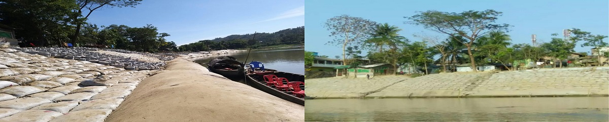 বান্দরবান জেলার লামা উপজেলার লামা বাজার এলাকায় মাতামুহুরী নদীর বাম তীরে জরুরী তীর প্রতিরক্ষা কাজ