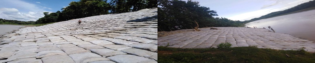 বান্দরবান জেলার বান্দরবান সদর উপজেলার গোয়ালিয়াখোলা এলাকায় সাঙ্গু নদীর প্রিকশনারী তীর প্রতিরক্ষা কাজ