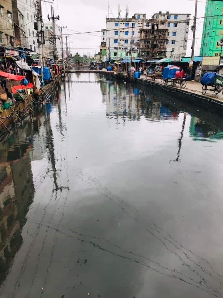 পরিস্কারের পরে ৩৯নং দক্ষিণ হালিশহর ওয়ার্ডস্থ মাইট্টা খাল।
