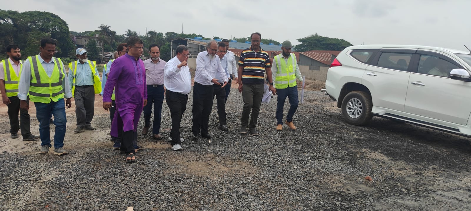 চউক চেয়ারম্যান মহোদয় কর্ণফুলী রিং রোড প্রকল্প ও কন্সাল্টেন্টের ট্যাস্ট ল্যাব পরিদর্শন