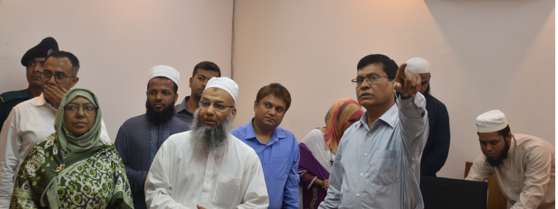 মান্যবর সিএজি মহোদয় জনাব মোঃ নুরুল ইসলাম কর্তৃক সিজিডিএফ কার্যালয়ের সার্ভিস ফিডভ্যাক এন্ড পেনশন মনিটরিং সেল পরিদর্শন্