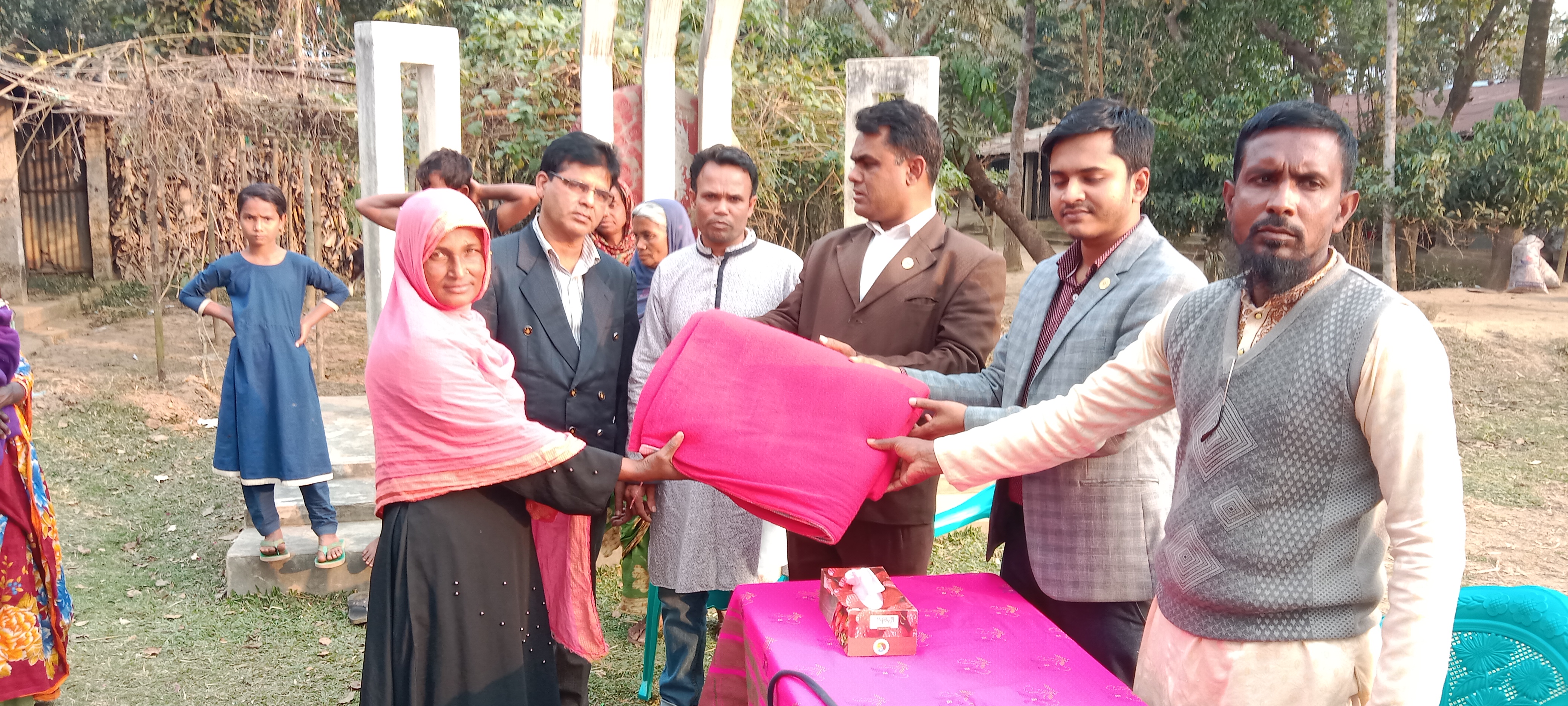 আশ্রয়ণ পরিদর্শন (মন্দিরকোনা)