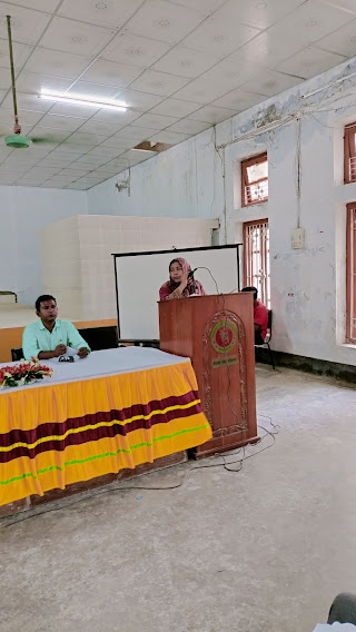 ৫১তম জাতীয় সমবায় দিবসে বক্তব্য রাখছেন জনাব নিলুফার ইয়াসমীন,উপজেলা সমবায় অফিসার,হরিরামপুর,মানিকগঞ্জ।