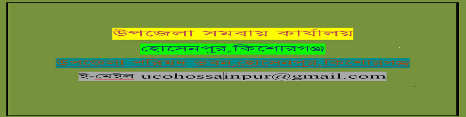 উপজেলা সমবায় কার্যালয়, হোসেনপুর,কিশোরগঞ্জ