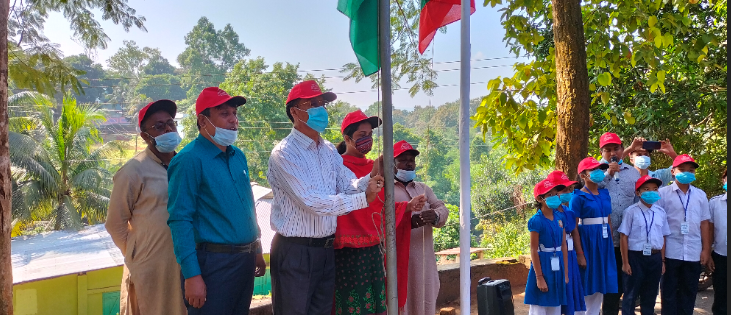 ৫০ তম জাতীয় সমবায় দিবস উপলক্ষে জাতীয় পতাকা ও সমবায় পতাকা উত্তোলন