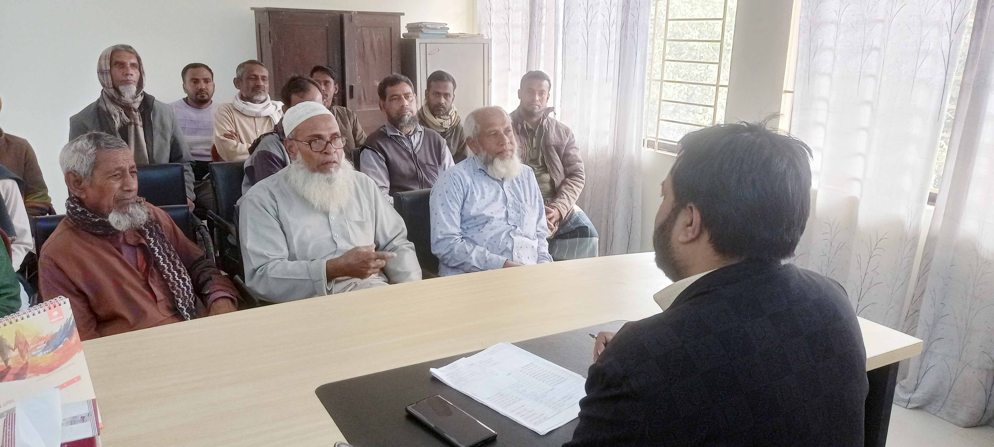 ২৫-০১-২০২৬ গণশুনানি উপজেলা সাপাহার সমবায় কর্যলায়।