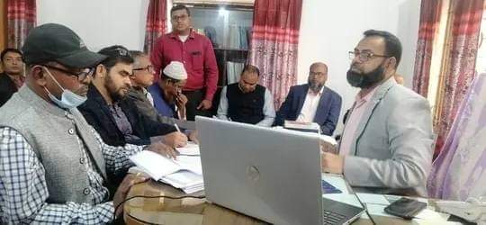 মাসিক সমন্বয় সভার চিত্র।