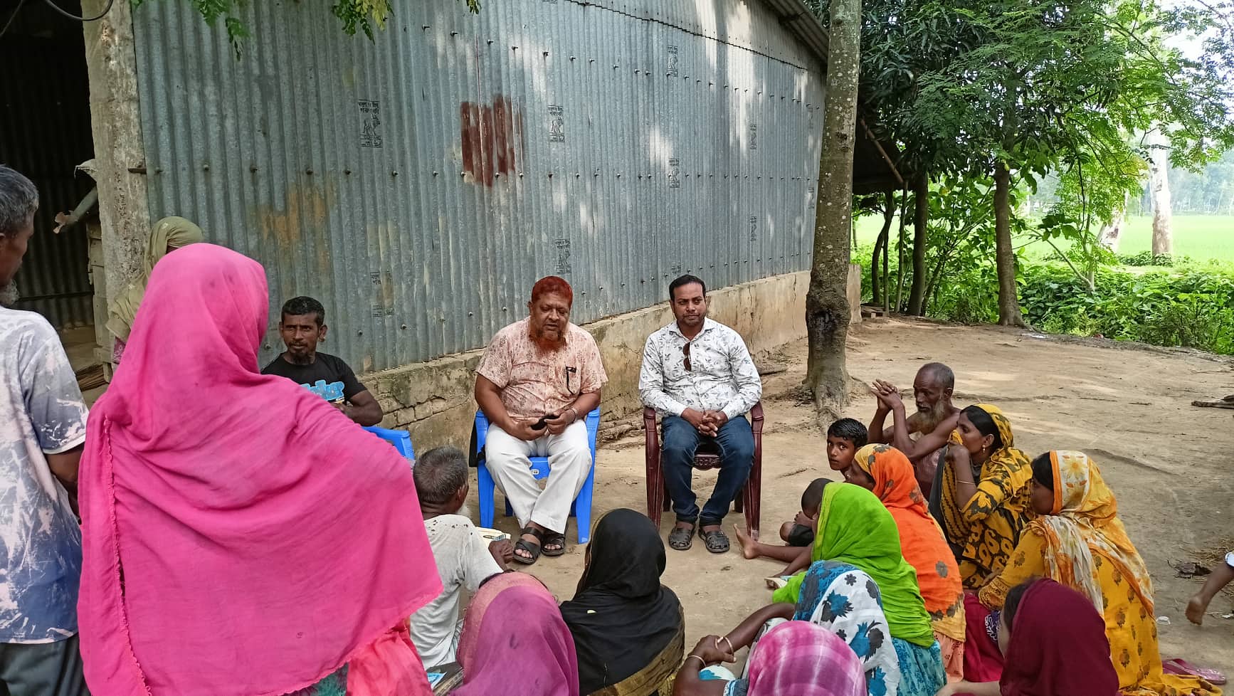 পালশা আশ্রয়নে উঠান বৈঠক