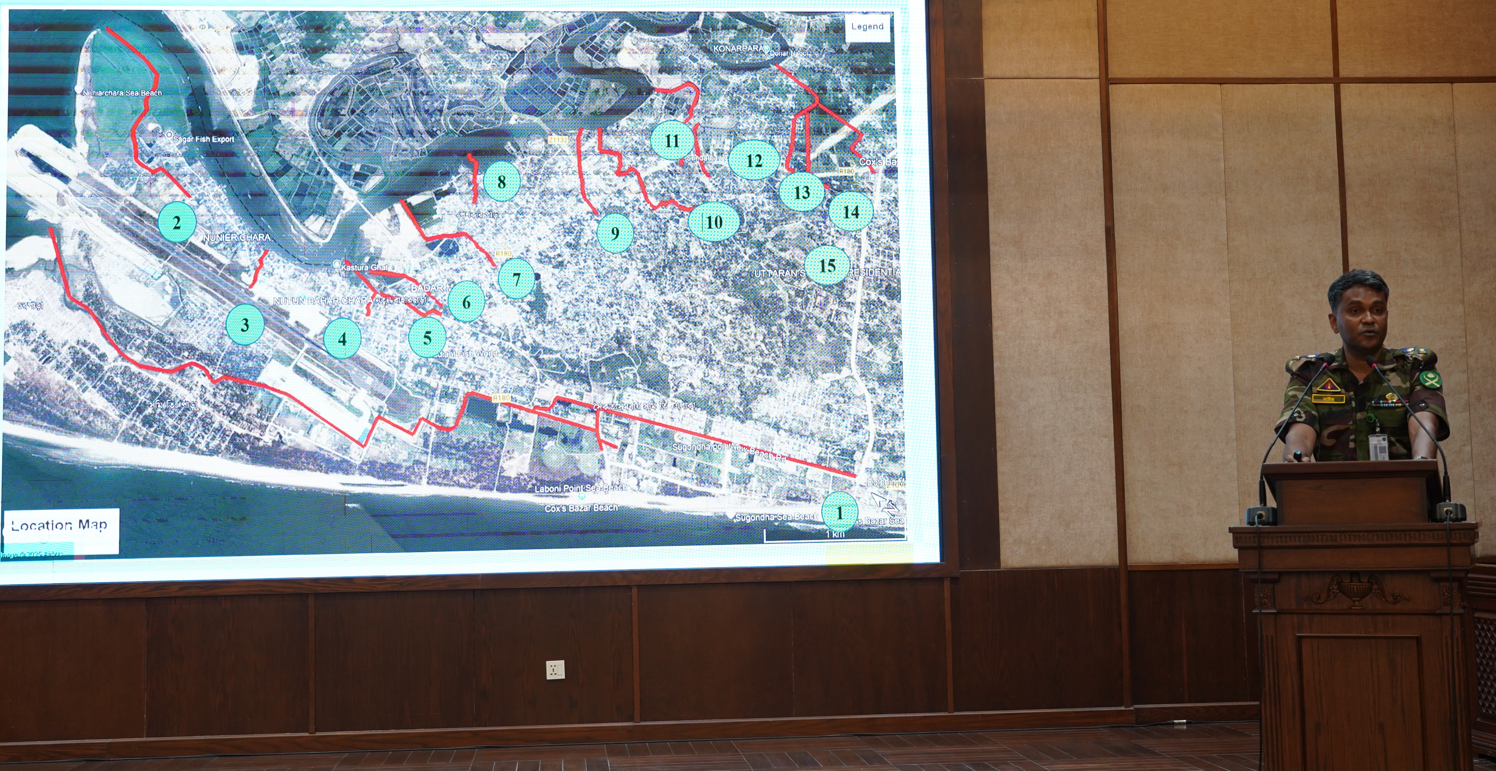 “পরিবেশবান্ধব পর্যটন শিল্প বিকাশে কক্সবাজার” বিষয়ক সেমিনারে বক্তব্য রাখছেন কউকের সদস্য (প্রকৌশল) মহোদয়