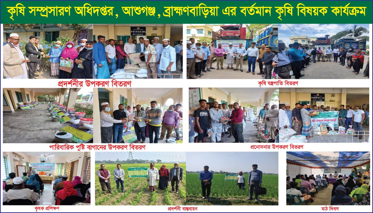 বর্তমান কৃষি বিষয়ক কার্যক্রম