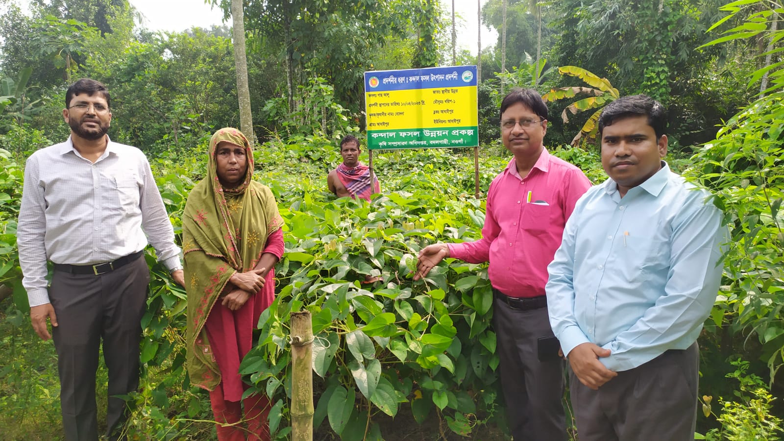 গাছ আলুর প্রদর্শনী পরিদর্শন