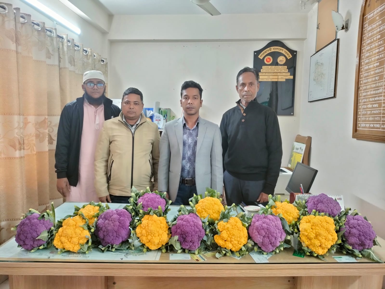 বাহারী রঙের ফুলকপি আমাদের প্রিয় দক্ষিণ সুরমায়