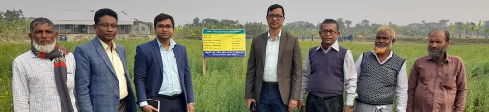 উপপরিচালক, কৃষি সম্প্রসারণ অধিদপ্তর, চাঁদপুর মহোদয় ও উপজেলা কৃষি অফিসার সহ হাইমচর ব্লক পরিদর্শন করেন৤