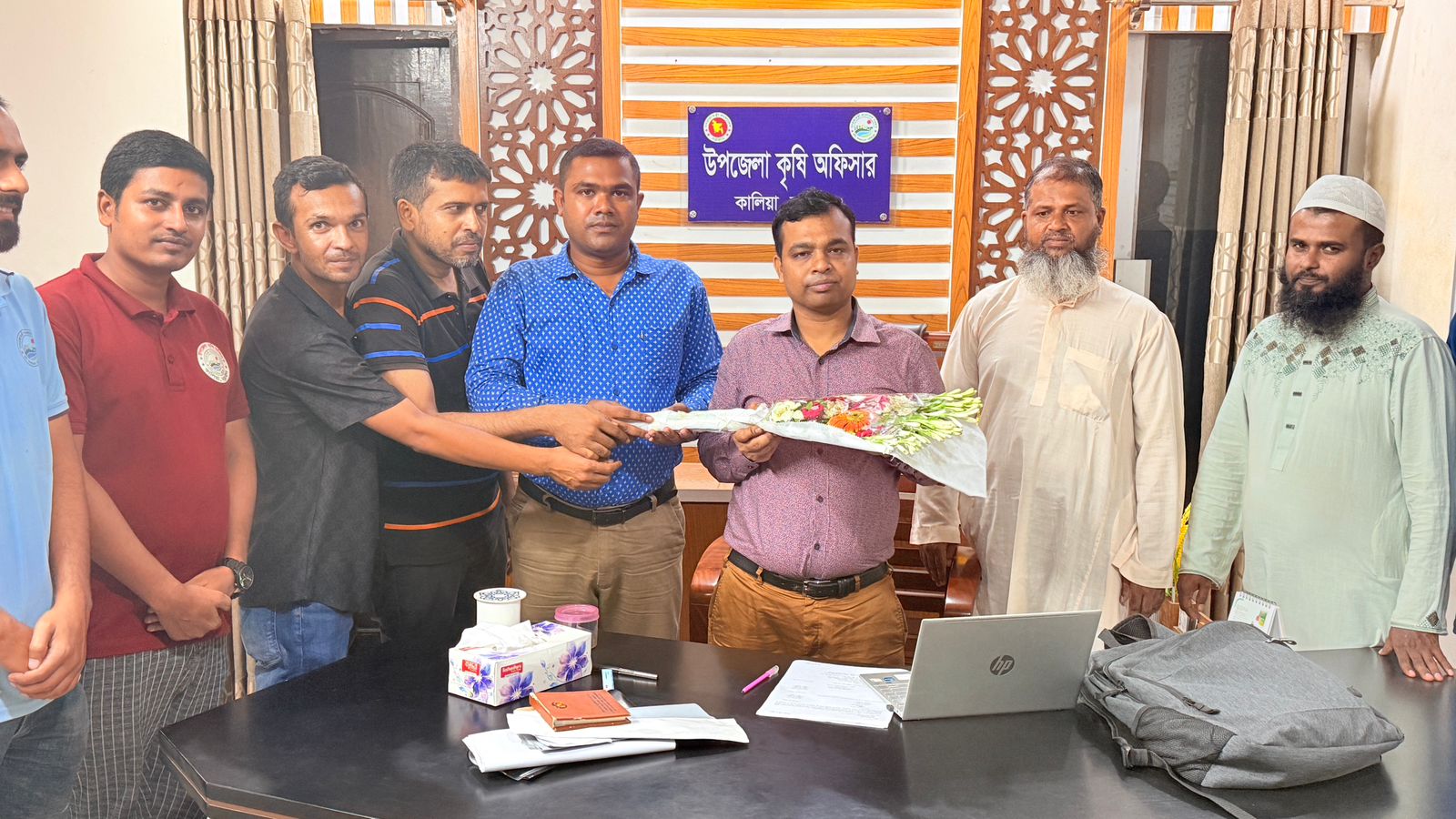 উপজেলা কৃষি অফিসার হিসাবে যোগদান