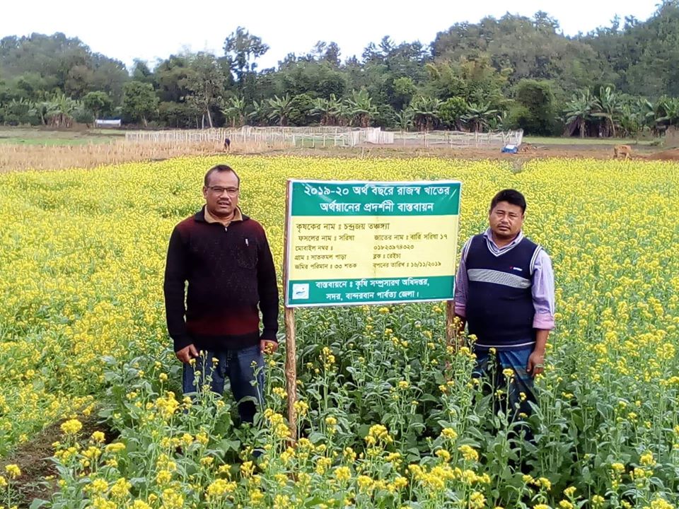 রাজস্ব খাতের রবি (২০১৯-২০) বারি সরিষা ১৭ এর প্রদর্শনী