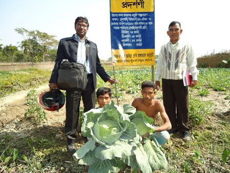 প্রদর্শণীর ফসল কর্তণ