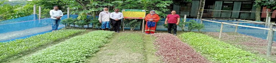 পারিবারিক পুষ্টি বাগান স্থাপন প্রদর্শনী পরিদর্শন