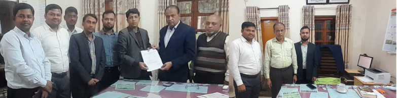 উপজেলা হিসাবরক্ষণ কর্মকর্তার বিদায় মুহুর্ত।