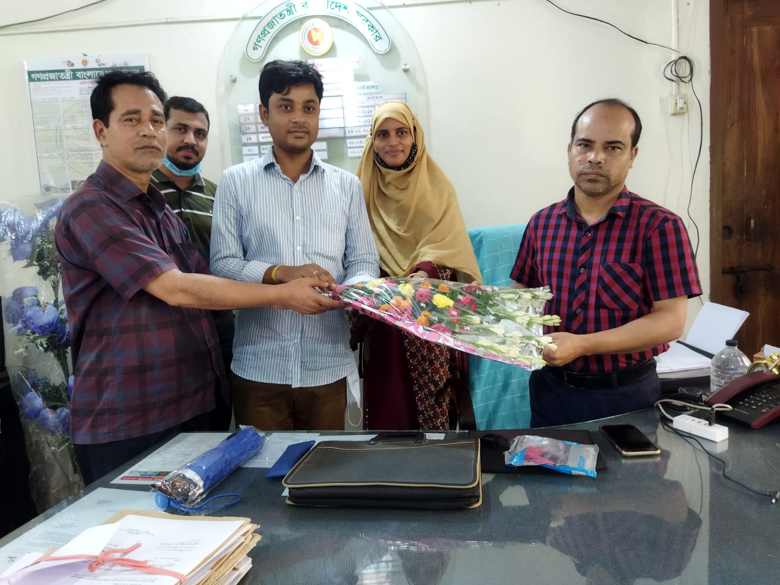 জনাব রাজু বিশ্বাস, ইউএও মহোদয়ের যোগদান উপলক্ষে উষ্ণ অর্ভ্যথনা