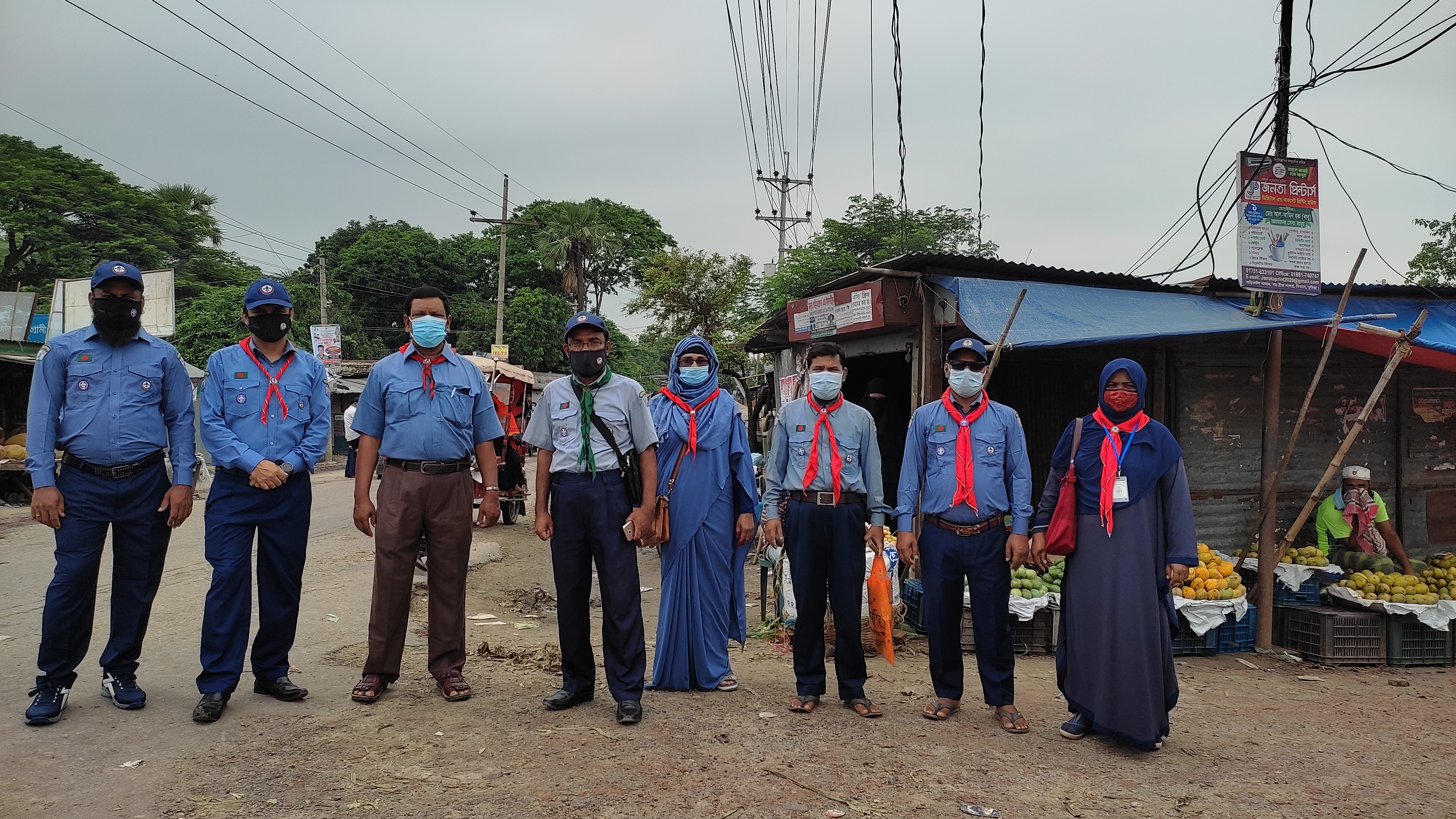 কোভিড-১৯ প্রতিরোধে জনসচেতনতায় কাব-স্কাউট ইউনিট লিডারগণ