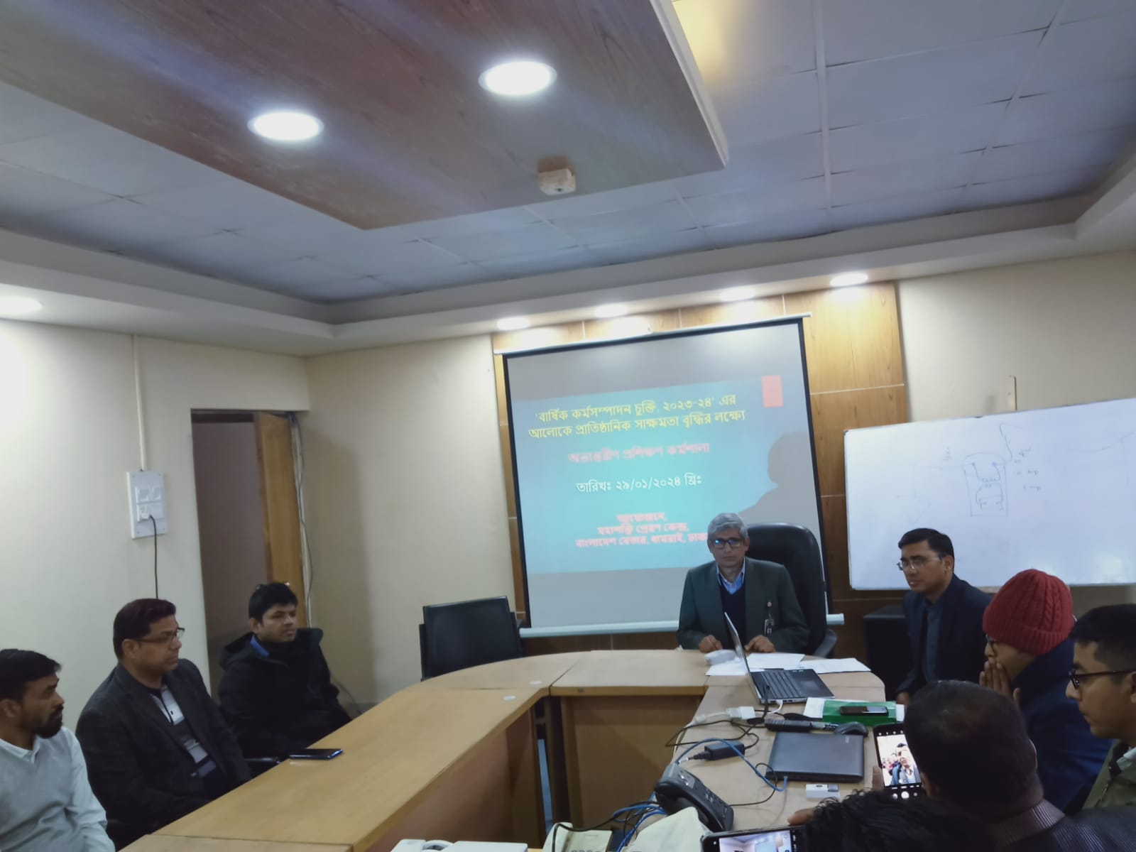 প্রাতিষ্ঠানিক সাক্ষমতা বৃদ্ধির লক্ষ্যে অভ্যন্তরীণ প্রশিক্ষণ কর্মশালা