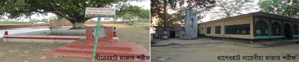 পীরেরহাট অলৌকিক পুকুর ও মাজারের একাংশ