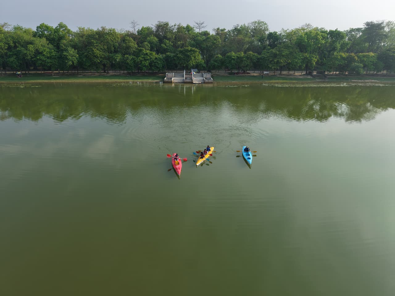 রামসাগরে কায়াকিং-এর শুভ উদ্ভোধন