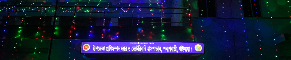 ৫০ বছর আগে এক সাগর রক্তের বিনিময়ে এই ১৬ ডিসেম্বরে এসেছিল বাংলার স্বাধীনতা। আজ ১৬ ডিসেম্বর। মহান বিজয় দিবসের সুবর্ণজয়ন্তীতে আলোক সজ্জায় উপজেলা প্রাণিসম্পদ দপ্তর ও ভেটেরিনারি হাসপাতাল, পলাশবাড়ী,গাইবান্ধা ।