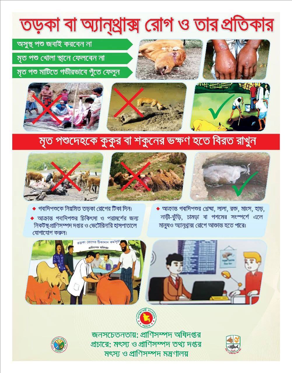 তড়কা রোগ নিয়ে জনসচেতনতা