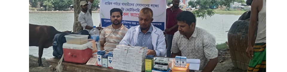 গজারিয়া গ্রামে ফ্রি ভেটেরিনারি ক্যাম্প