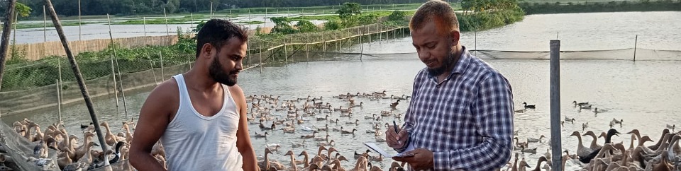 উপজেলা প্রাণিসম্পদ কর্মকর্তা কর্তৃক প্রান্তিক খামাড় পরিদর্শন ও প্রয়োজনীয় পরামর্শ প্রদান