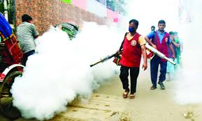 ফগার মেশিন দ্বারা উড়ন্ত মশা নিধন