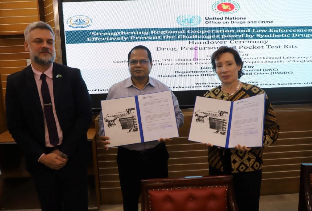 Handover Ceremony: Drug, Precursor Pocket Kits by UNODC