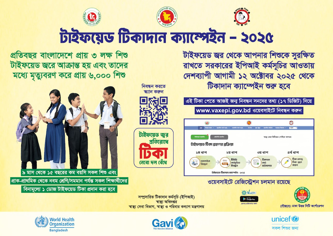 টাইফয়েড টিকাদান