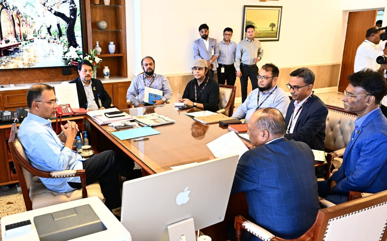 গণপ্রজাতন্ত্রী বাংলাদেশ সরকারের মাননীয় প্রধানমন্ত্রীর সাথে পরিবেশ,বন ও জলবায়ু পরিবর্তন মন্ত্রণালয়ের মাননীয় মন্ত্রী,সচিব, বন অধিদপ্তরের প্রধান বন সংরক্ষক এবং পরিবেশ অধিদপ্তরের মহাপরিচালক মহোদয়ের উচ্চপর্যায়ের মতবিনিময় সভা।