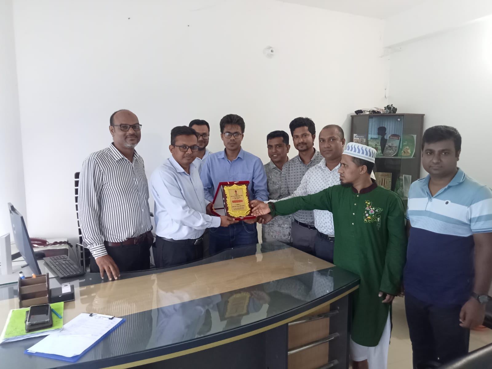 জনাব মোঃ সামিউল আলম শামীম , উপজেলা আইসিটি অফিসার, দূর্গাপুর, নেত্রকোণা এর বদলী জনিত বিদায় সংবর্ধনা