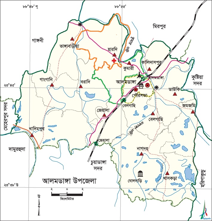 স্কুল ম্যাপ আলমডাঙ্গা