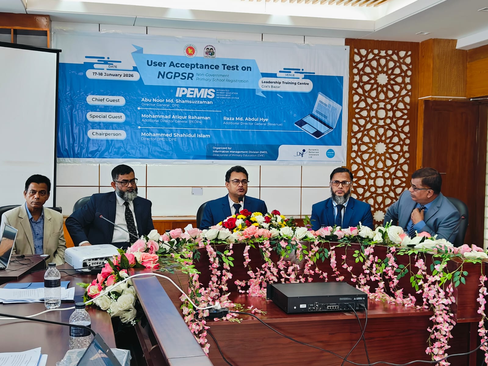 User Acceptance Test (UAT) for Non-Government Primary School Registration (NGSR) module of Integrated Primary Education Management Information System (IPEMIS)