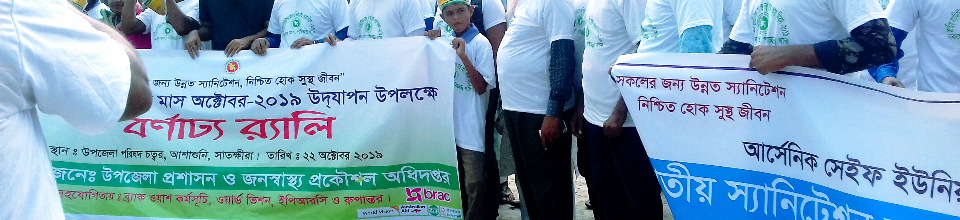 জাতীয় স্যানিটেশন মাস এবং বিশ্ব হাত ধোয়া দিবস উপলক্ষ্যে বর্নাঢ্য র‌্যালী