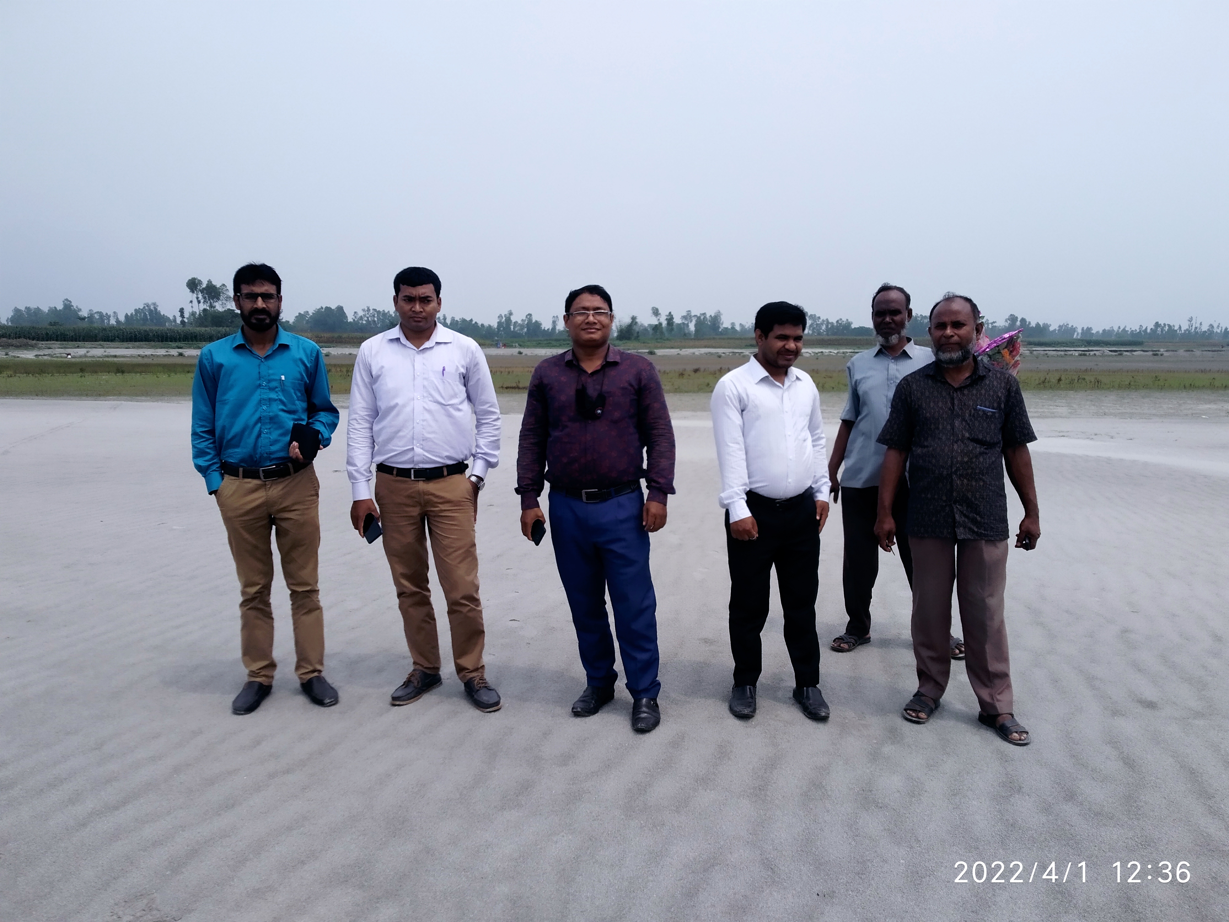 তিস্তা ব্রিজের কাজ পরিদর্শন 