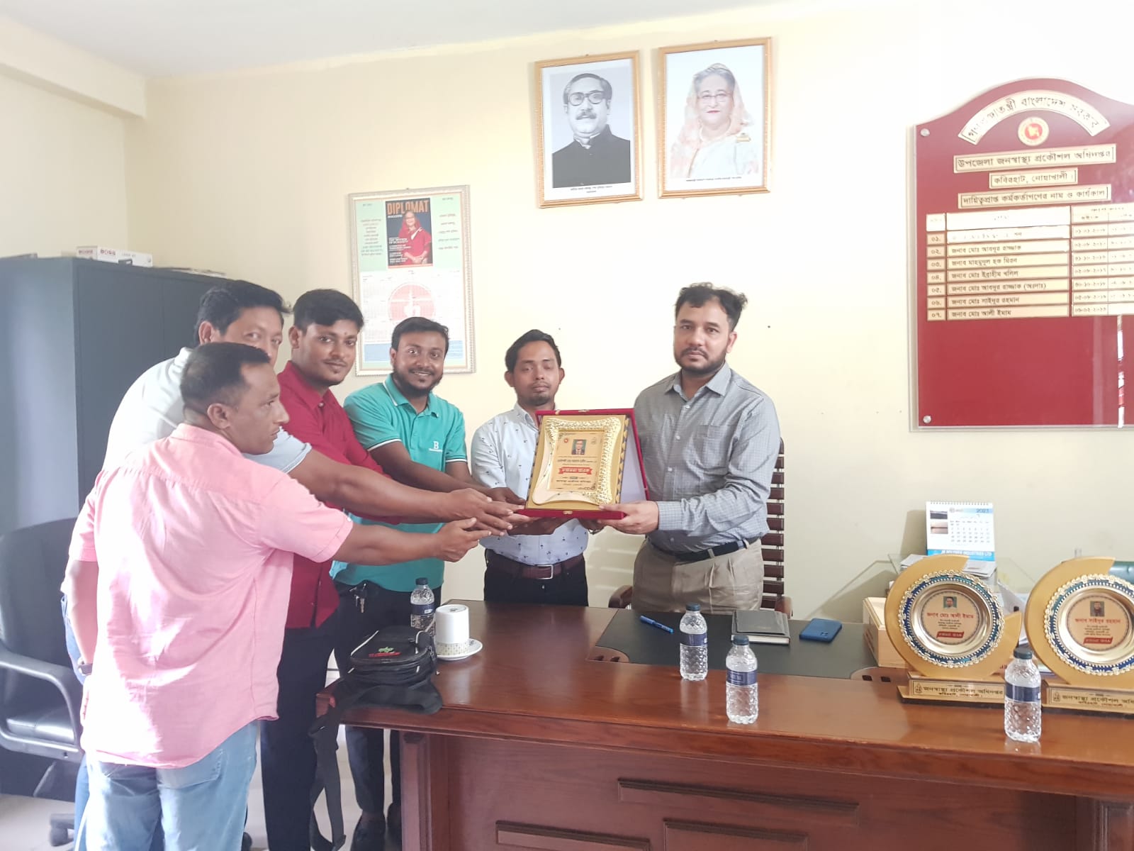 নির্বাহী প্রকৌশলী মহোদয়ের অফিস পরিদর্শন