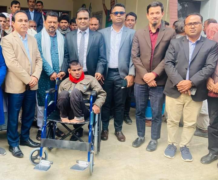 প্রশিক্ষণ, অনুদান ও হুইল চেয়ার বিতরণ