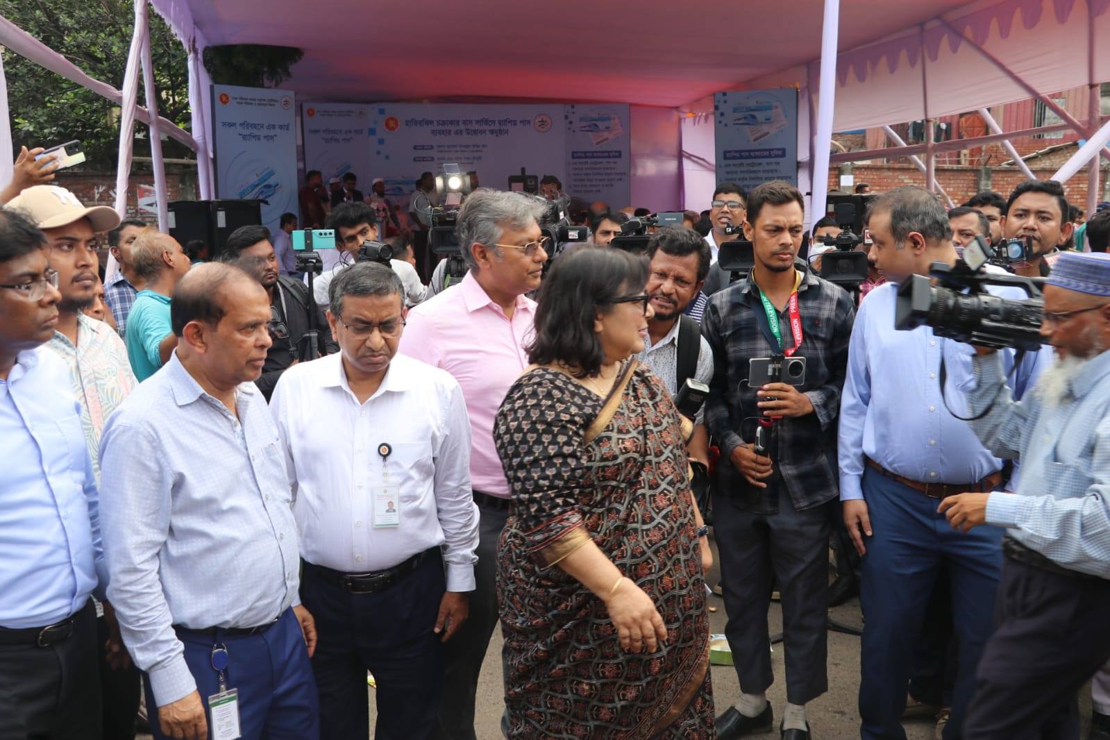 হাতিরঝিল চক্রাকার বাস সার্ভিসে র‍্যাপিড পাসের মাধ্যমে ভাড়া আদায়ের শুভ উদ্বোধন_ ২০ জুলাই, ২০২৫ খ্রিঃ