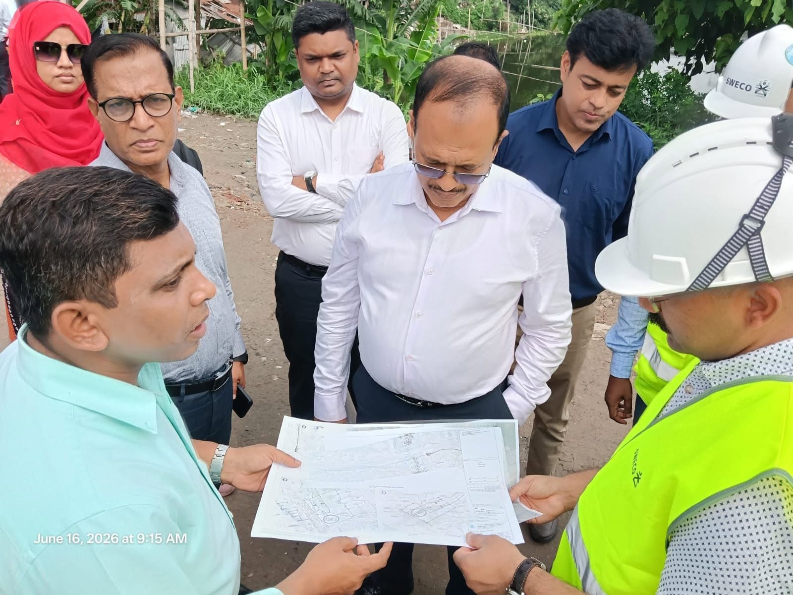 ১৬ জুন, ২০২৬ রোজ মঙ্গলবার ঢাকা ওয়াসার সম্মানিত ব্যবস্থাপনা পরিচালক জনাব মোঃ আমিনুল ইসলাম মহোদয় সায়েদাবাদ পানি শোধনাগার ফেজ-৩ এর নাঃগঞ্জ জেলার সোনারগাঁও উপজেলার বৈদ্যেরবাজার ইউনিয়ন এর হাড়িয়া গ্রামে অবস্থিত মেঘনা নদীর ইনটেক পয়েন্ট পরিদর্শন করেন।