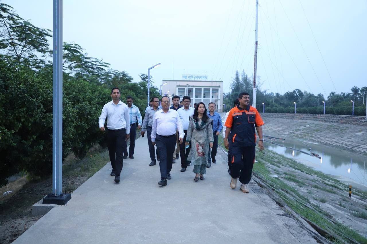 ১৬ জুন, ২০২৬ রোজ মঙ্গলবার ঢাকা ওয়াসার সম্মানিত ব্যবস্থাপনা পরিচালক জনাব মোঃ আমিনুল ইসলাম মহোদয় মুন্সিগঞ্জ জেলার লৌহজং উপজেলাস্থ যশলদিয়ায় পদ্মা পানি শোধনাগার প্লান্ট পরিদর্শন করেন।