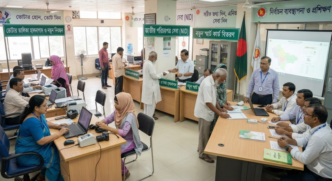 উপজেলা নির্বাচন অফিসের কার্যক্রম