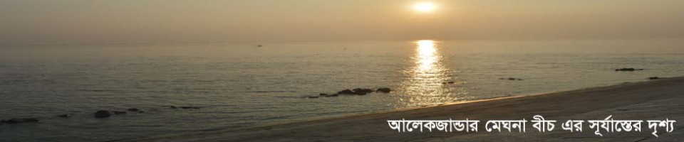 আলেকজান্ডার মেঘনা বীচ এর সূর্যাস্তের দৃশ্য