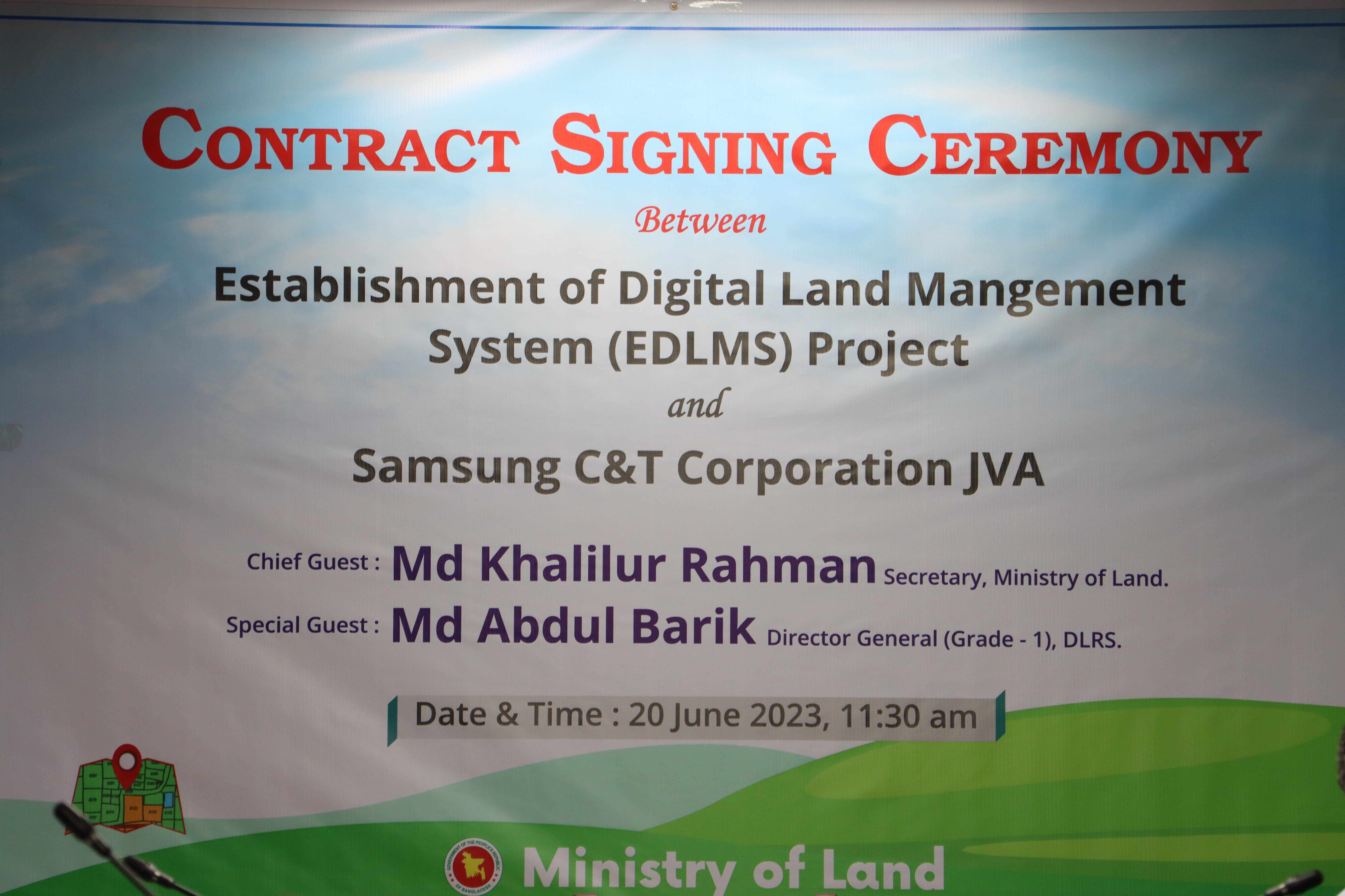 Sigining Ceremony between EDLMS & Samsung